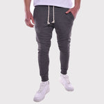 Men's Pants Brand Gym Casual Solid Color Drawstring Sports Pants Pantalon Homme Jogger Hombre Streetwear Men's Trousers