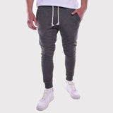 Men's Pants Brand Gym Casual Solid Color Drawstring Sports Pants Pantalon Homme Jogger Hombre Streetwear Men's Trousers