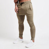 Men's Pants Brand Gym Casual Solid Color Drawstring Sports Pants Pantalon Homme Jogger Hombre Streetwear Men's Trousers