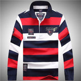 Fashion Brand Tace & Shark Sweater Men High Quality Stand Collar Half Zipper Straight Men's Sweater Pullovers Shark Emboridery
